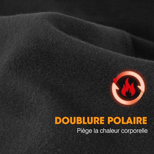 Thumbnail 6 de WTACTFUL cagoule moto polaire avec masque relevable et panneau en néoprène perforé