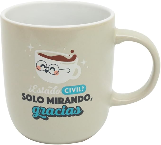Mr.Wonderful Taza Solo Mirando 😊 12x15.5x18.5 cm