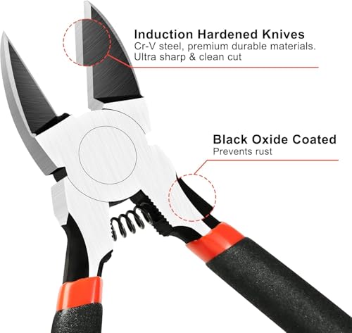 Thumbnail 1 de BOENFU Precision Wire Cutter – 6 Inch Ultra Sharp Flush Cutters for Crafting
