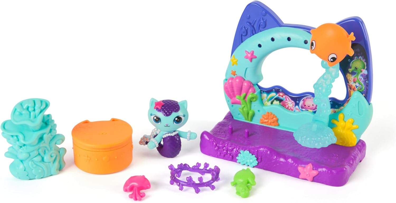 Detalle de Gabby's Dollhouse The Movie MerCat's Aquarium Balcony Playset