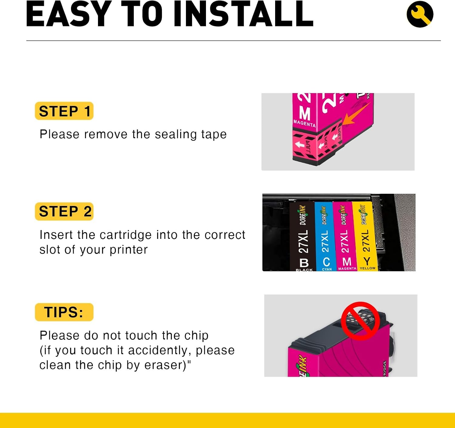 Detalle 2 de DOREINK 27XL, cartouches Epson, 12