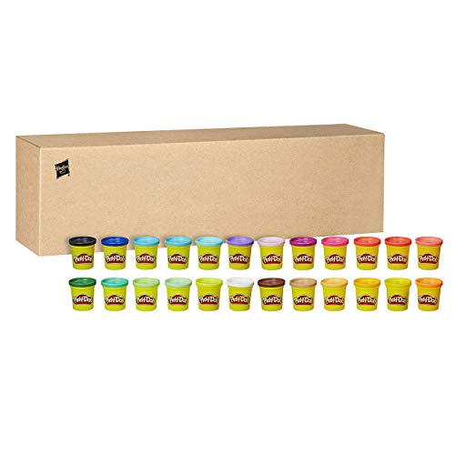 Detalle de Play-Doh – 24 pots de pâte à modeler multicolore, 84 g chacun