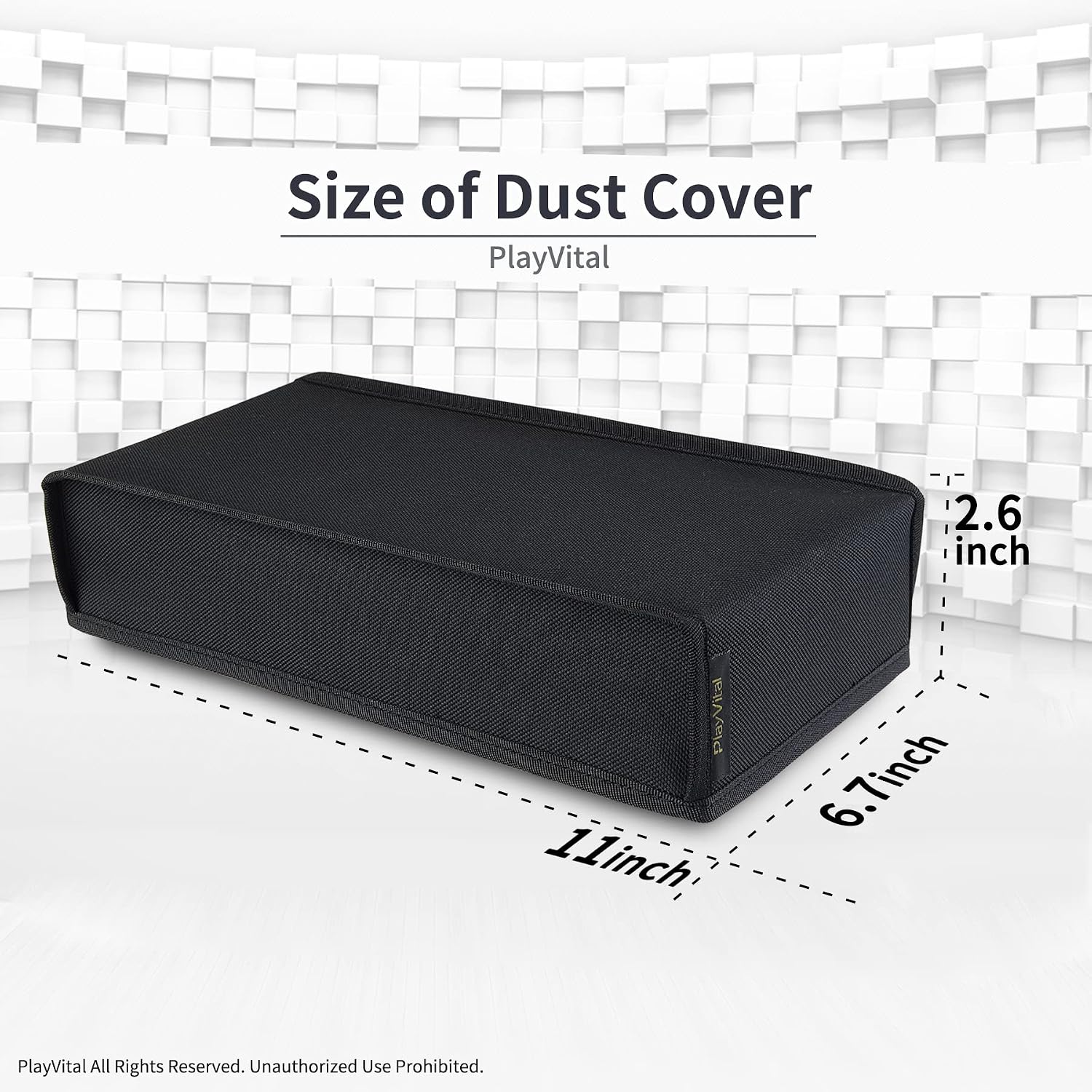 Detalle 2 de PlayVital Black Nylon Dust Cover for Xbox Series S