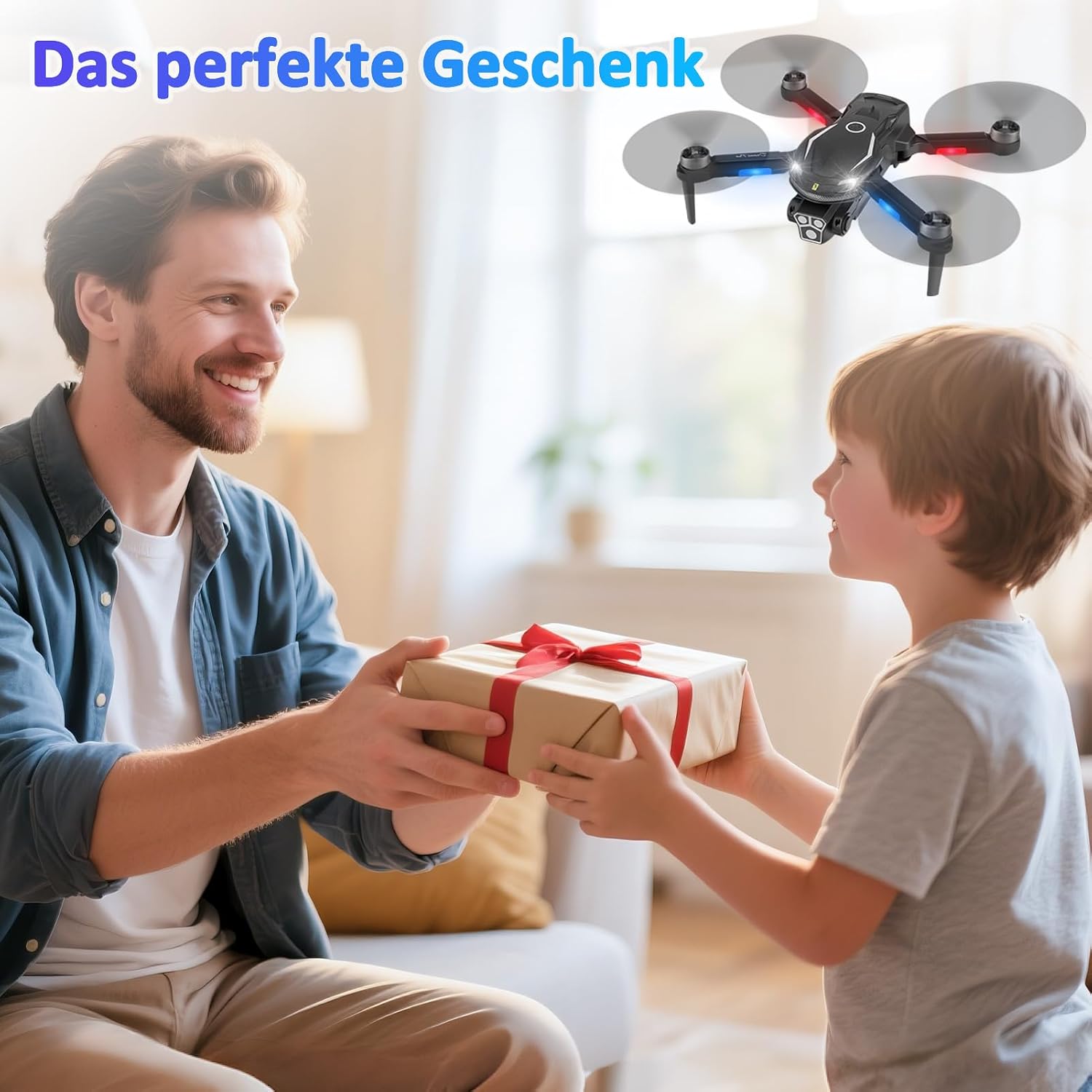Thumbnail 6 de Drohne mit Kamera HD 4K – faltbar, FPV WiFi, 2 Akkus, brushless Motoren, Hindernisvermeidung