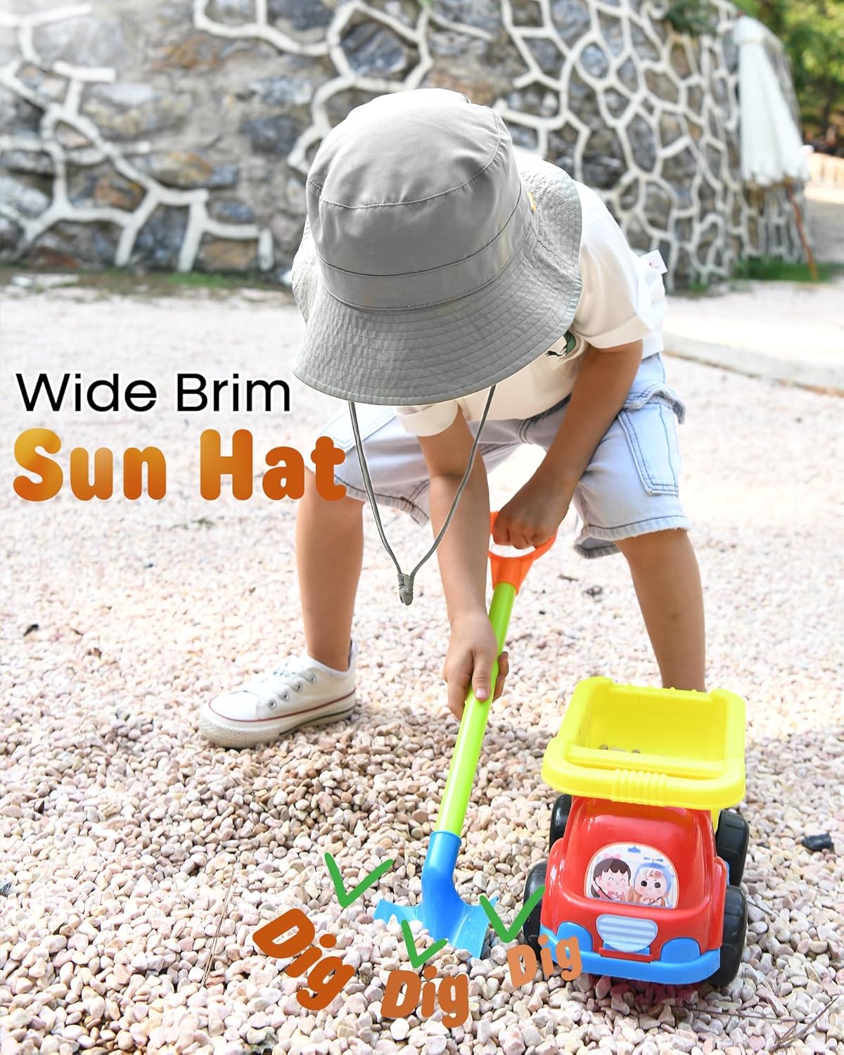 Thumbnail 2 de FURTALK Sonnenhut für Babys und Kinder – UV-Schutz, verstellbar, faltbar