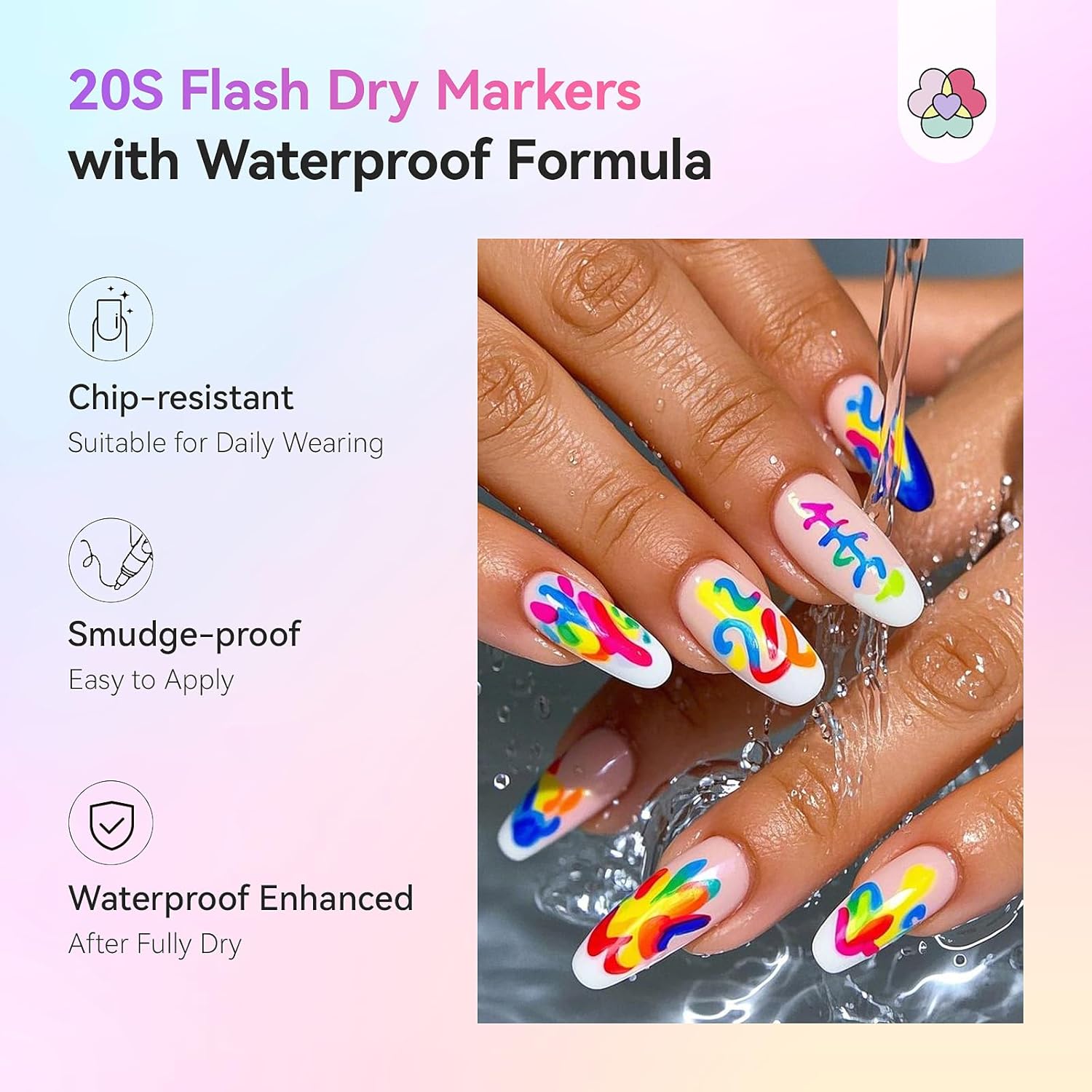Thumbnail 4 de SAVILAND Nail Art Pens Set 24 Colors