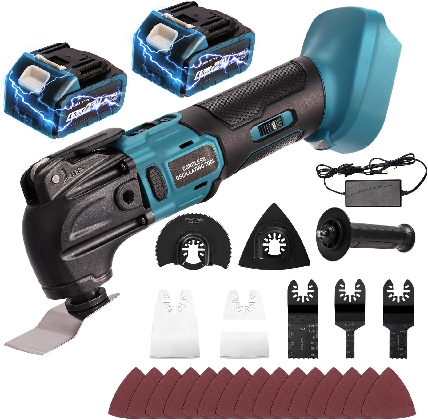 Detalle de YEARTOP Multitool Akku mit 2x 4,0 Ah