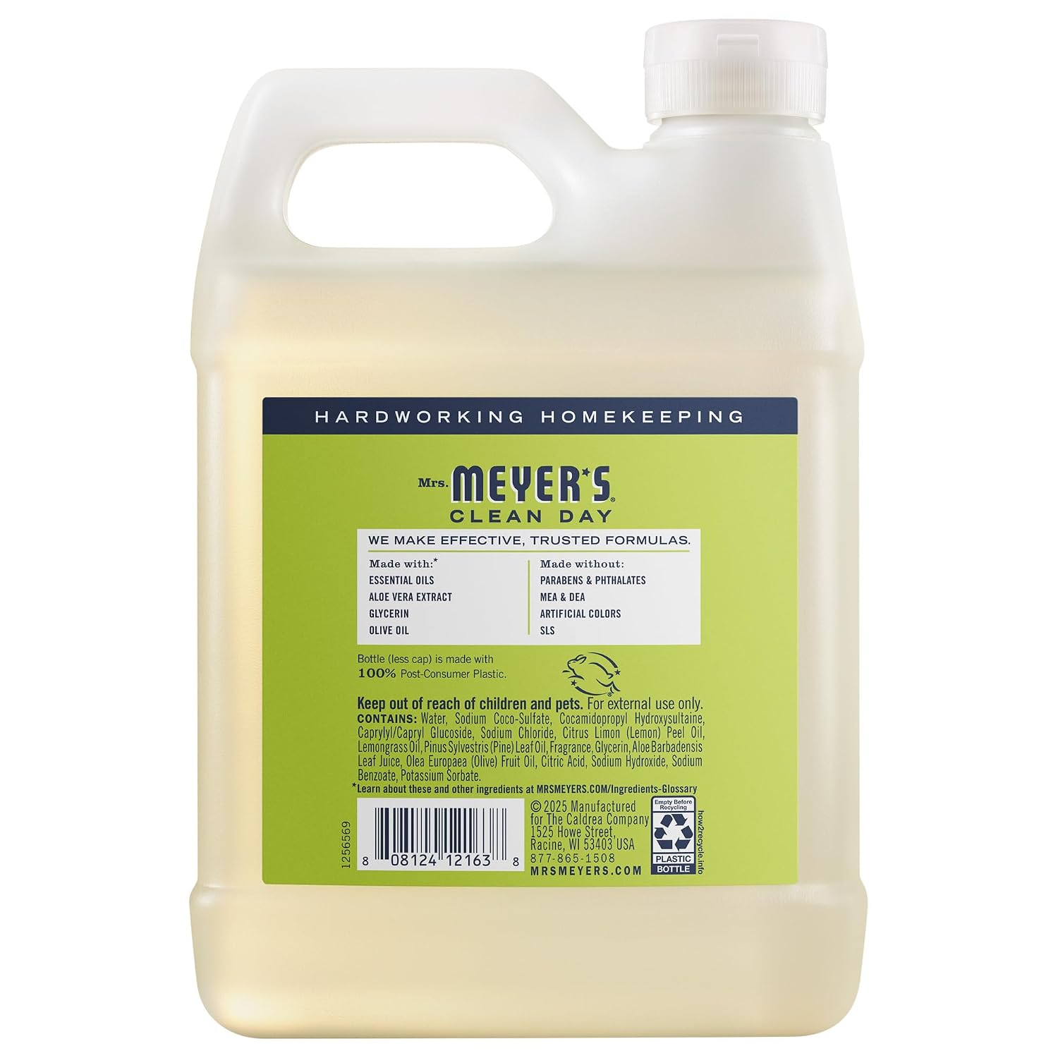 Detalle 2 de Mrs. Meyer's Clean Day Hand Soap Refill, Lemon Verbena, 33 Fl Oz