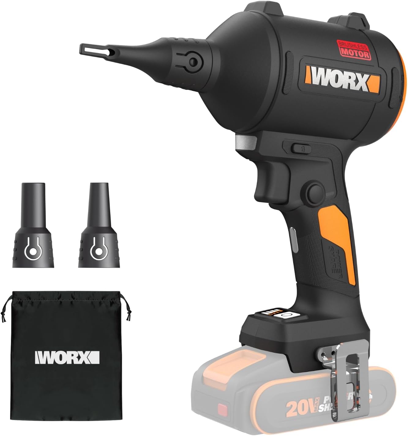 Detalle de WORX WX099.9 soffiatore di polvere senza fili 20V brushless (solo utensile)