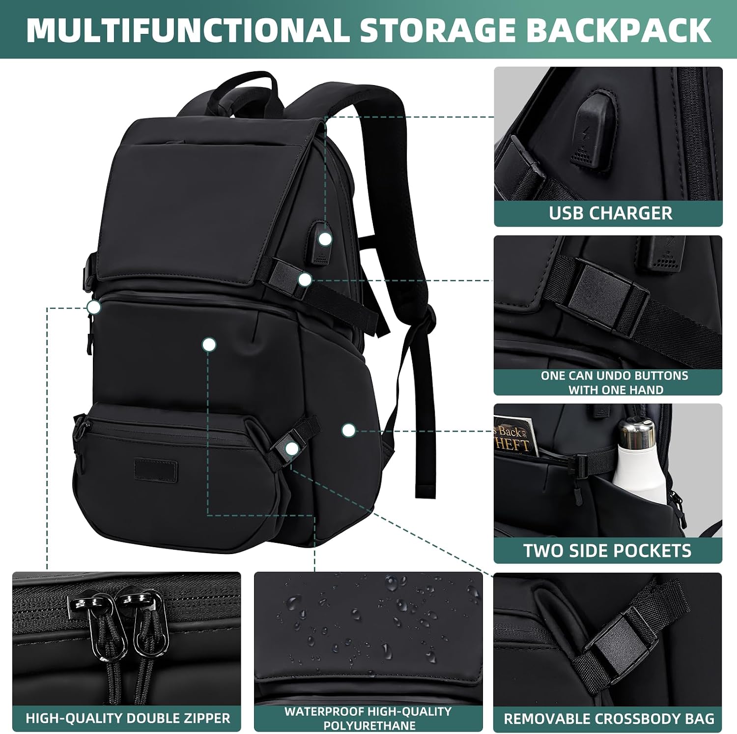 Thumbnail 6 de KINGSLONG Pro Business Backpack 15.6–17" Laptop
