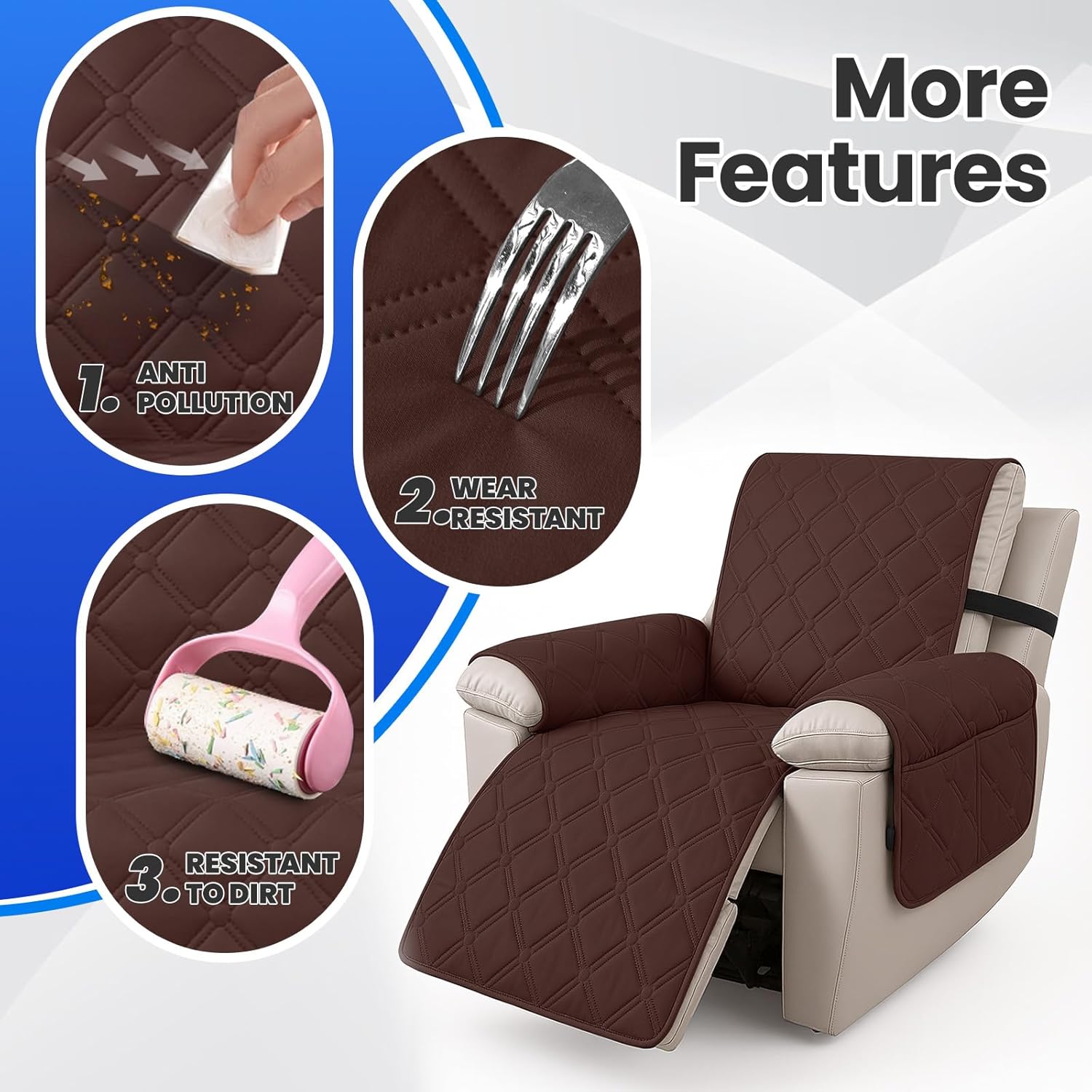 Thumbnail 5 de Fodera per poltrona relax Ystyle 1 Posto Reclinabile – 100% impermeabile, elastica e anti-scivolamento