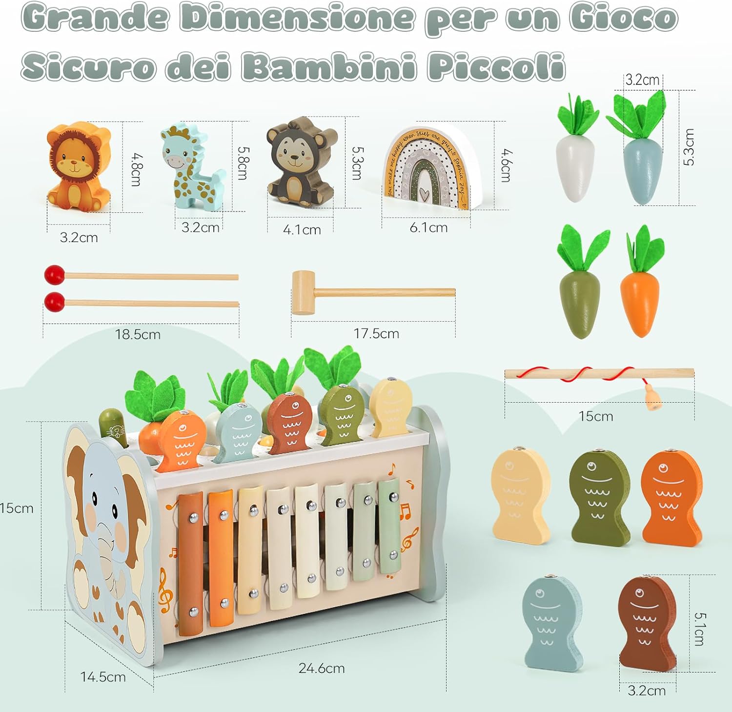 Thumbnail 6 de Almaxi Giochi Montessori 1 Anno 6 in 1