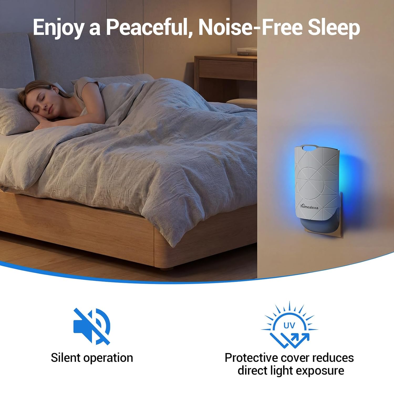 Thumbnail 6 de Homealexa Fruit Fly Trap Indoor (Plug-in LED UV Fly Catcher) with 1 Device + 6 Refills