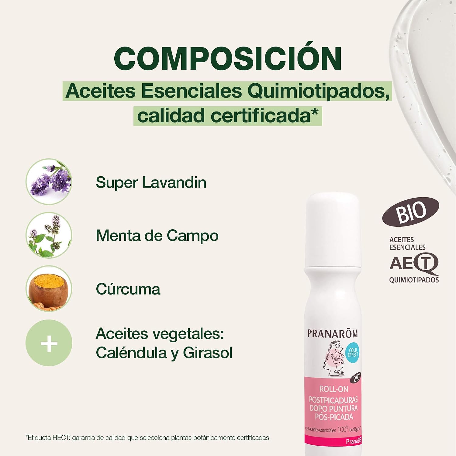 Detalle 2 de PRANARÔM PranaBB Roll-On calmante después de picaduras BIO (15 ml, desde 3 meses)