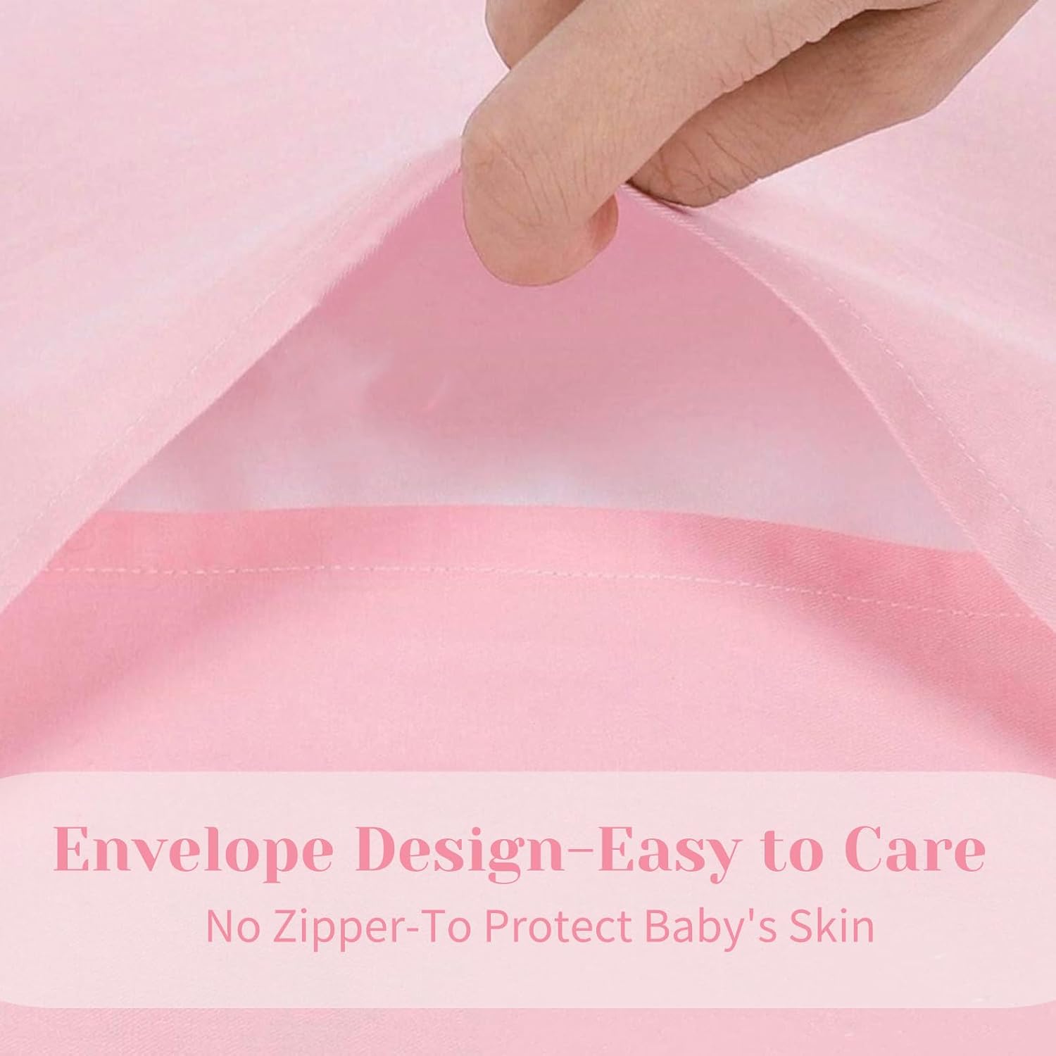 Thumbnail 5 de SeClovers Toddler Pillowcases, 2-Pack, 100% Cotton, Pink, 13 x 18 Inch