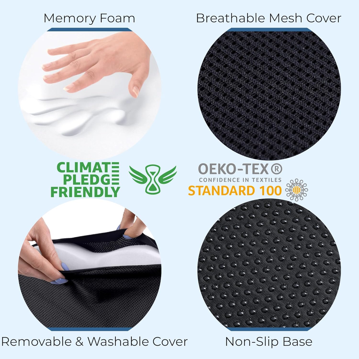 Thumbnail 5 de Seat Cushion for Office Chairs Tailbone Coccyx Pain Relief