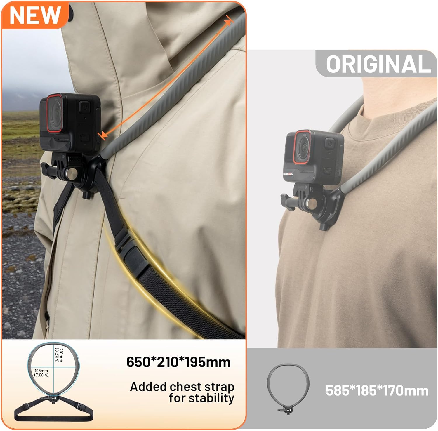 Thumbnail 2 de PGYTECH CapLock POV Supporto per Collo 650mm