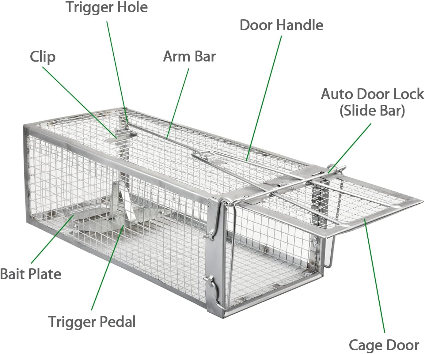 Detalle 2 de Anyhall 2-Pack Humane Live Mouse Cage Traps ๐ญ