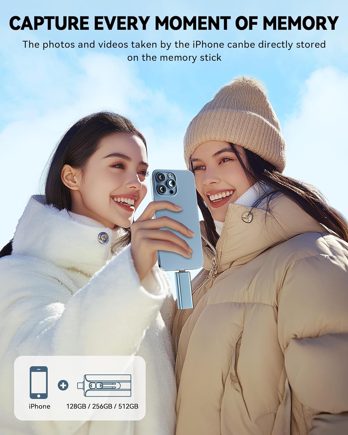 Detalle 2 de MFi Certified 256GB Flash Drive for iPhone