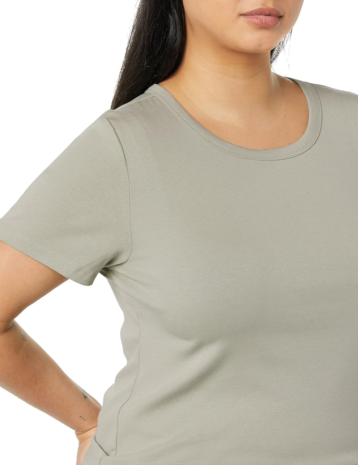 Thumbnail 5 de Amazon Essentials Damen T-Shirt mit Rundhalsausschnitt – Slim Fit, kurze Ärmel