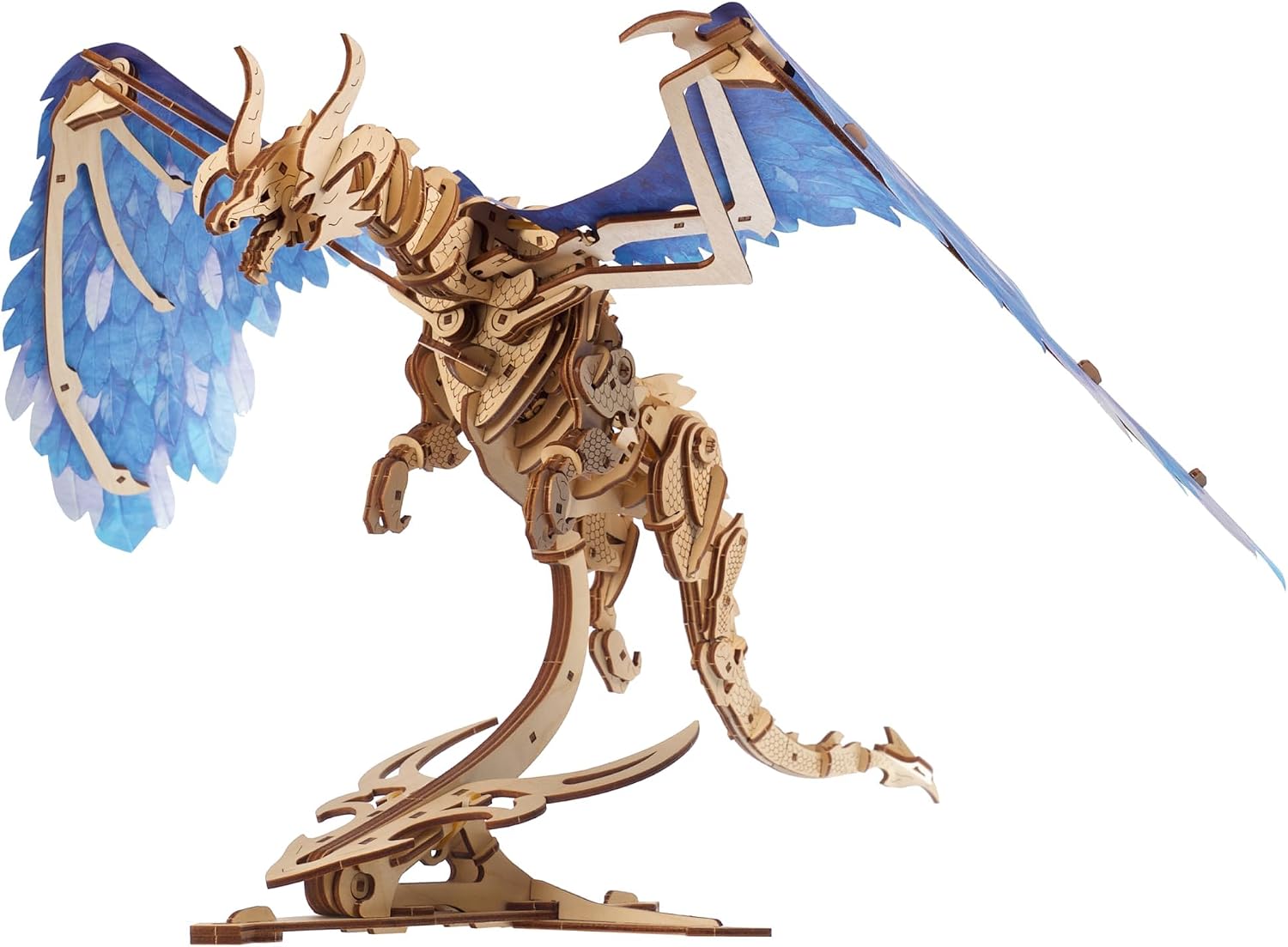 Detalle de UGEARS Windstorm Dragon 3D Mechanical Wooden Puzzle Kit for Adults