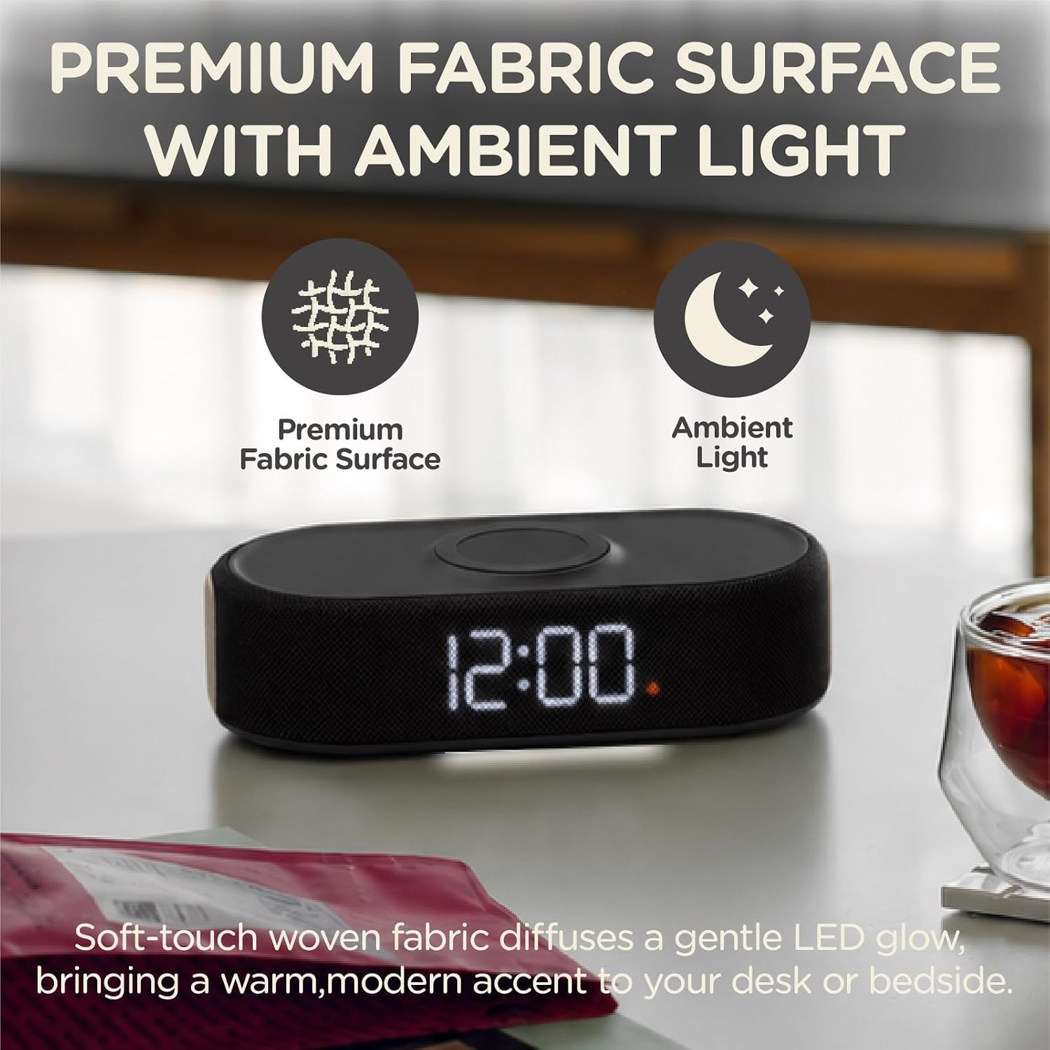 Thumbnail 2 de Lumoday Fabric Digital Alarm Clock