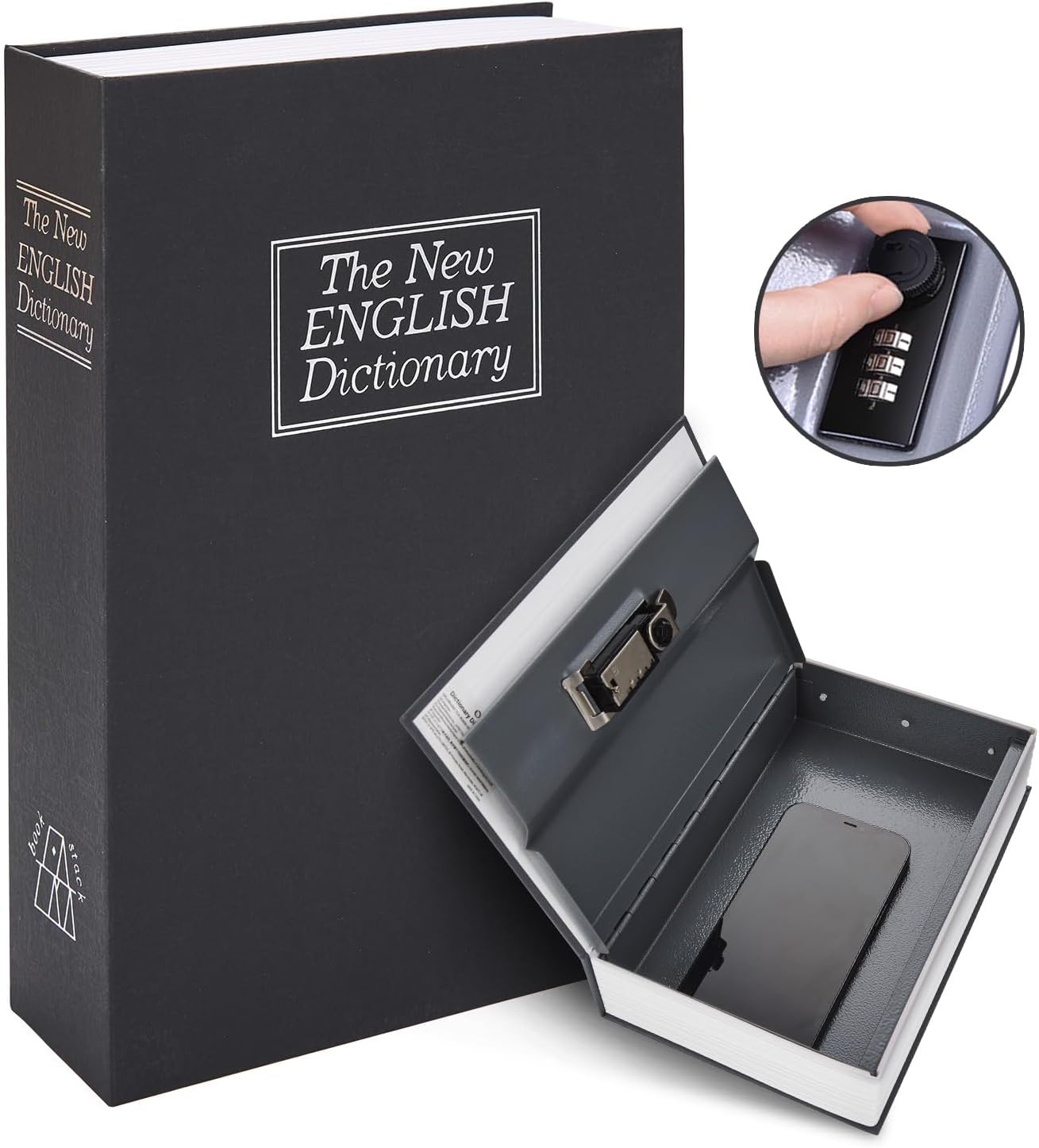 Thumbnail 6 de Ohuhu Book Safe with 3‑digit Lock 24.1cm