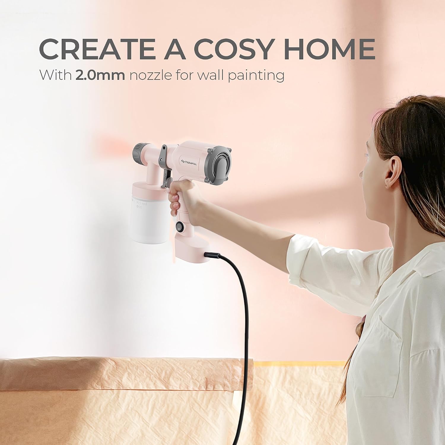 Thumbnail 4 de Tilswall Dreamer400 Paint Sprayer, 500W, 450 ml/min, 2 Nozzles