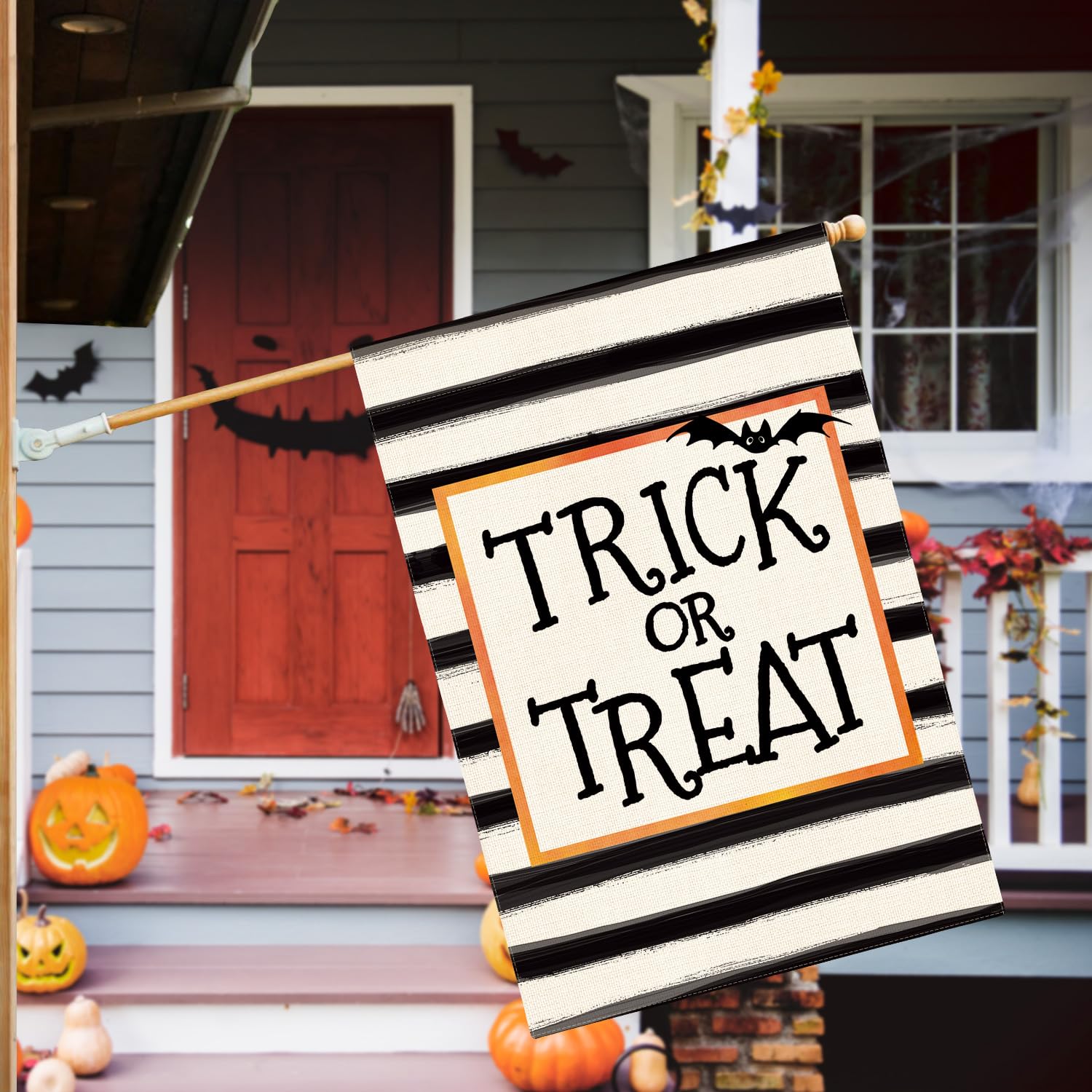 Detalle 2 de AVOIN colorlife 0808091 Halloween House Flag, Double-Sided 28 x 40-Inch