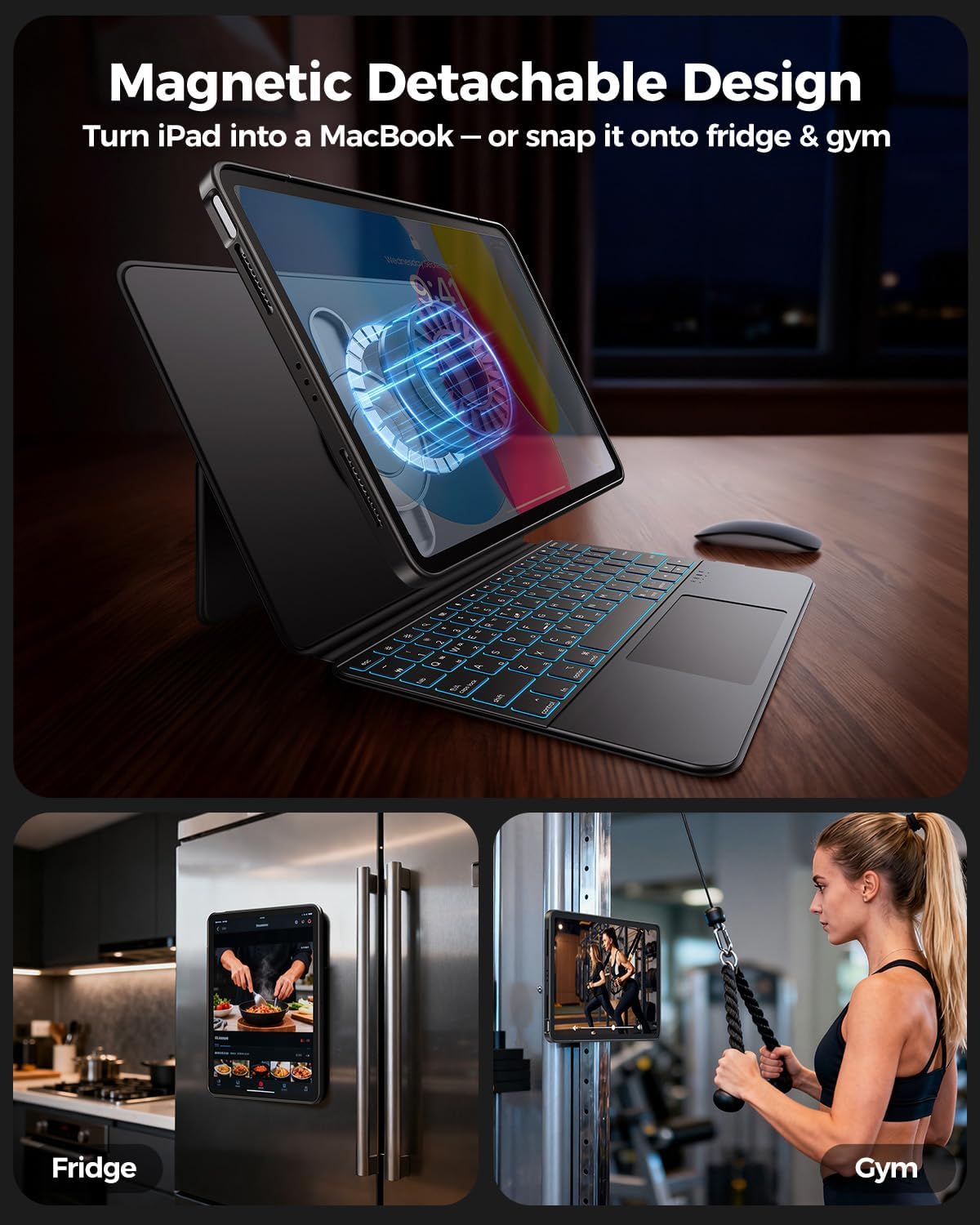 Detalle 2 de BLOSOMEET iPad Keyboard Case for A16