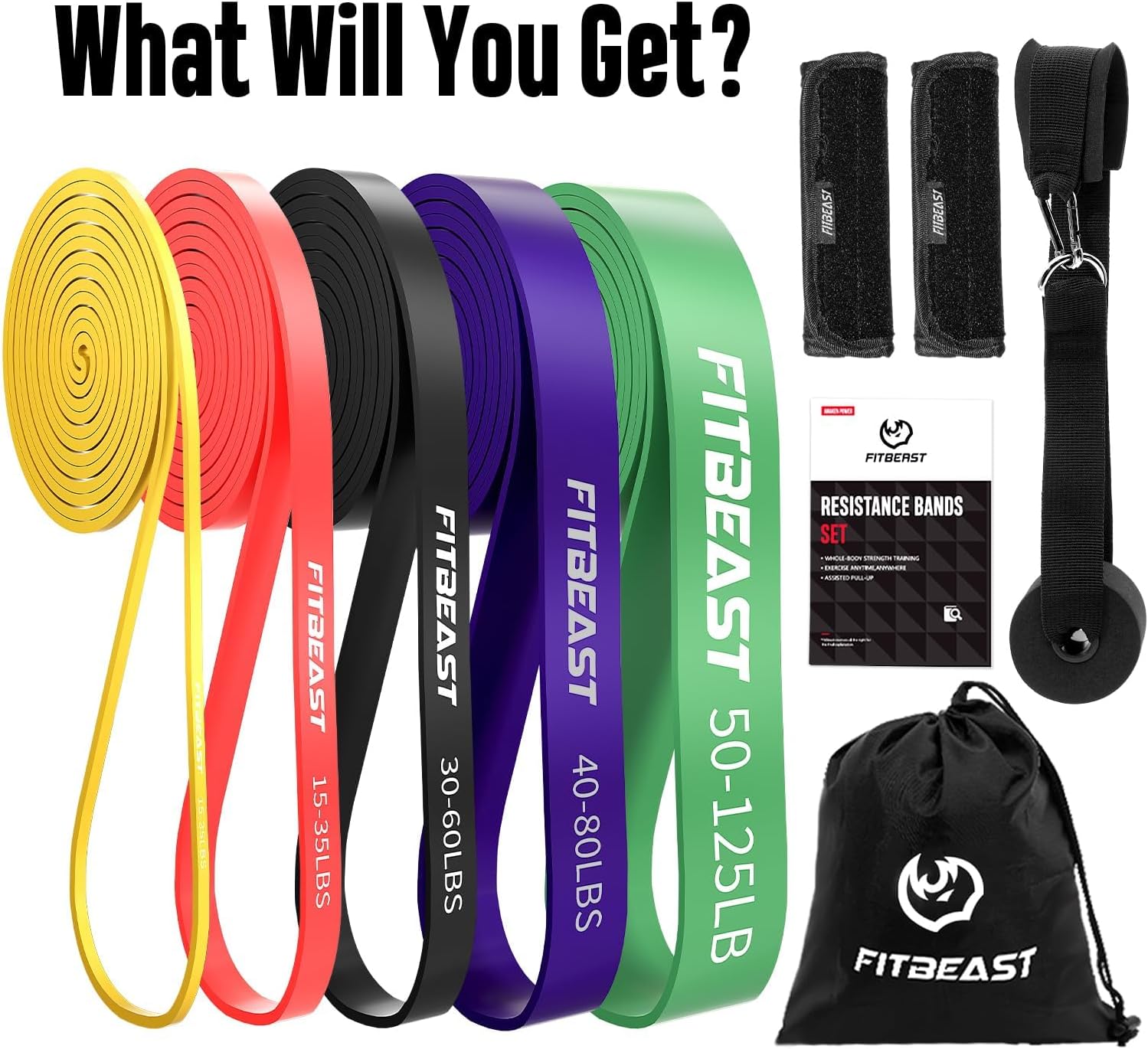 Thumbnail 4 de FitBeast Pull Up Bands Set 5 resistance levels ๐