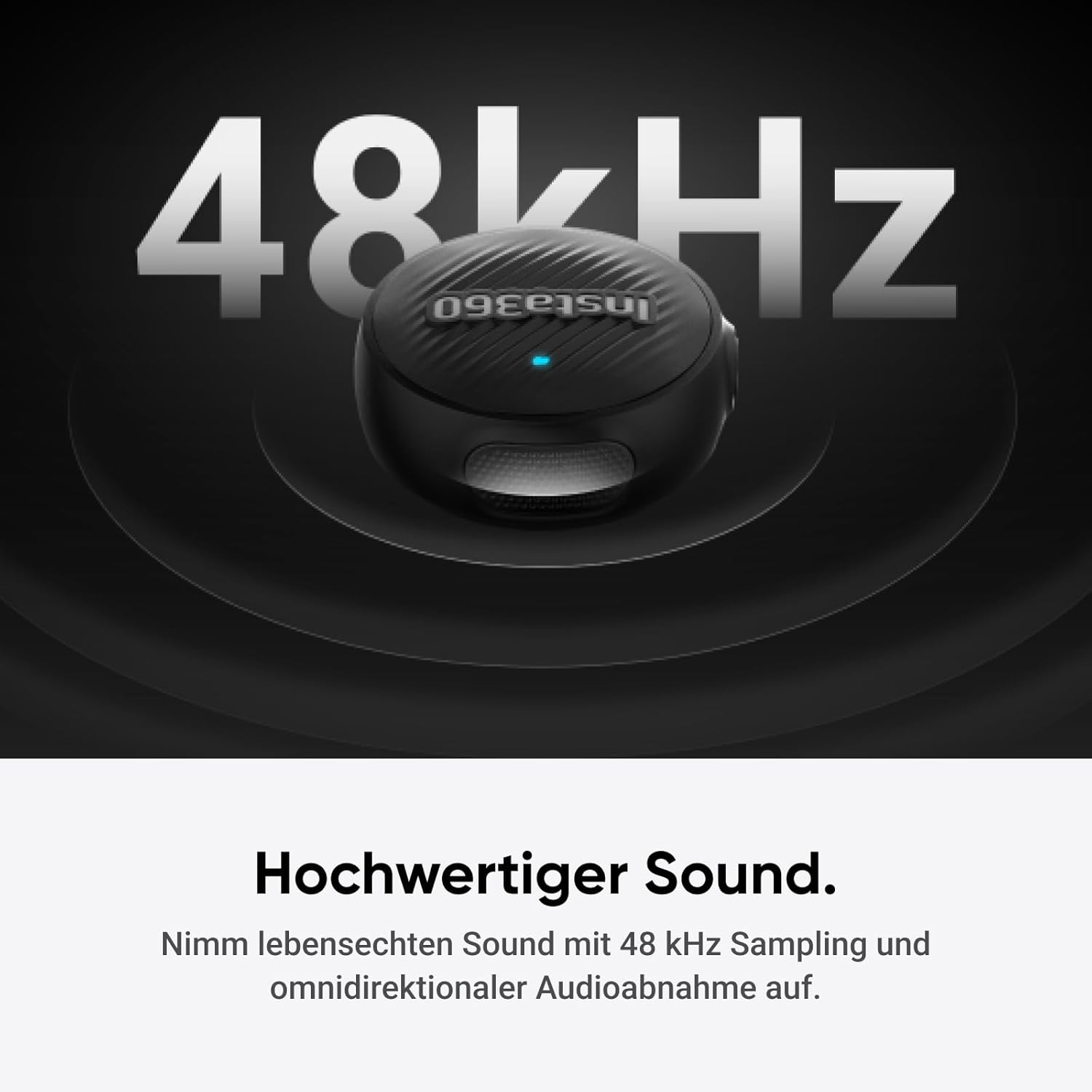 Thumbnail 2 de Insta360 Mic Air (1 TX + 1 RX): Drahtloses Mikrofon mit Rauschunterdrückung und 300 m Reichweite
