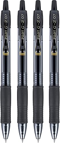 Detalle de Pilot G2 Premium Rolling Ball Gel Pens, Black Ink (4-Pack)