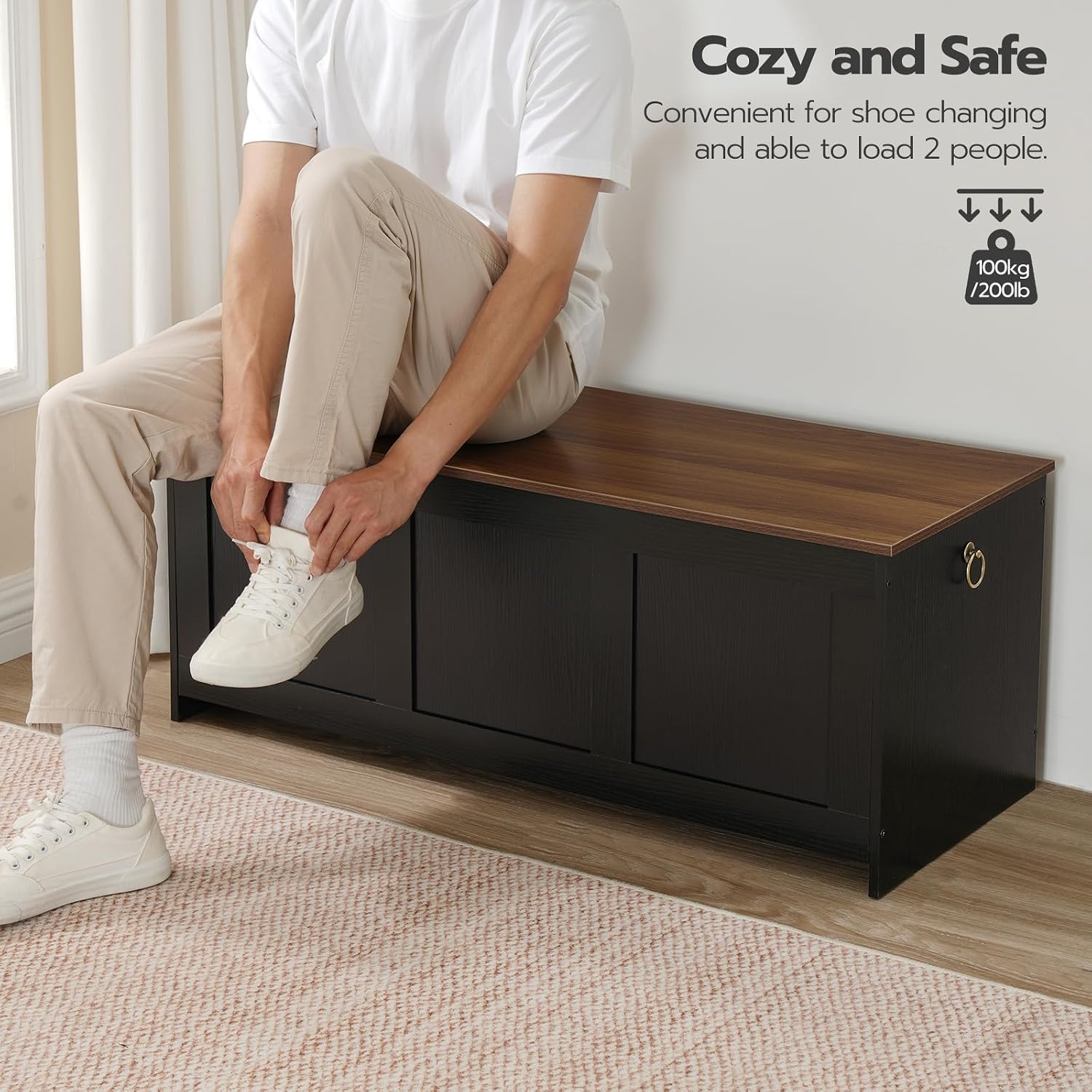Thumbnail 6 de HOOBRO Storage Bench 39.3-inch