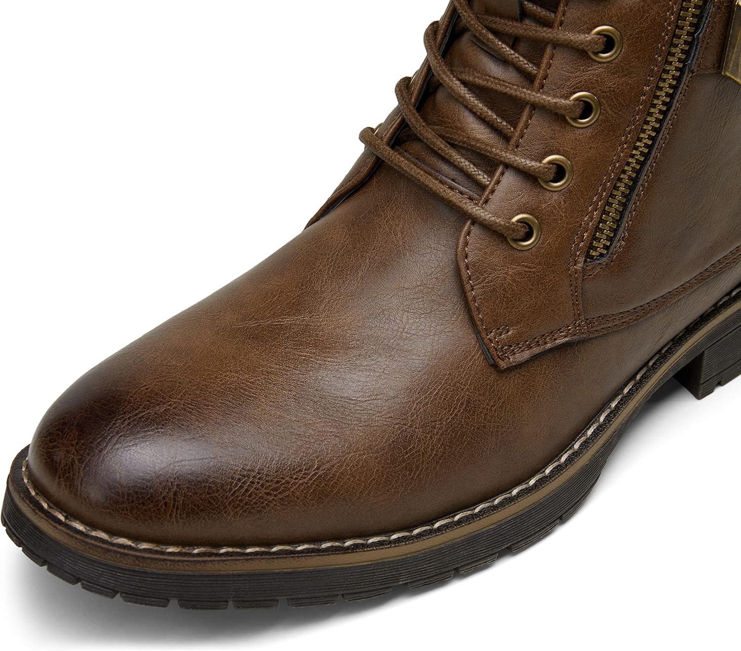 Thumbnail 4 de VOSTEY Men's Boots: Casual Motorcycle Combat Boots for Everyday Style