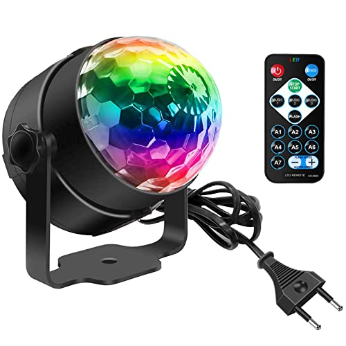Detalle de Luzes de discoteca SEBRUANC LED RGB 3W con sonido activado