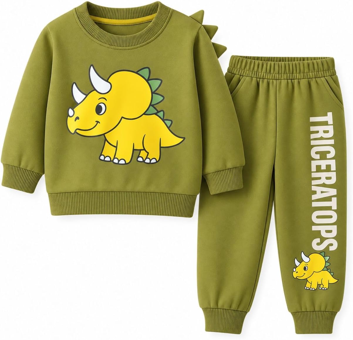 Detalle de HILEELANG Toddler Boys 2-Piece Cotton Set 2T