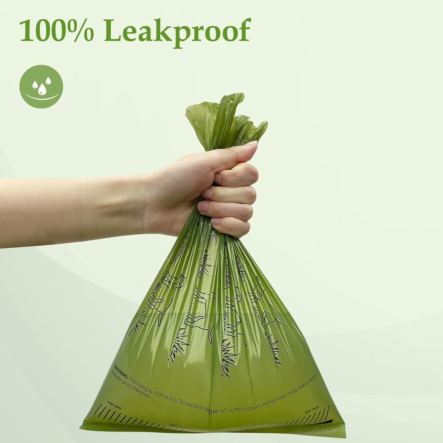 Detalle de 240 Count Lavender Scented 13” x 9” Dog Poop Bags Rolls (Leakproof, Strong & Sturdy)