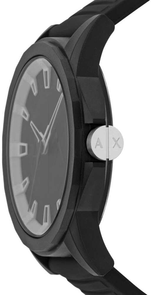 Thumbnail 2 de Armani Exchange Montre pour Homme – mouvement quartz, boîtier 44 mm et bracelet en silicone/noir ou alternatives