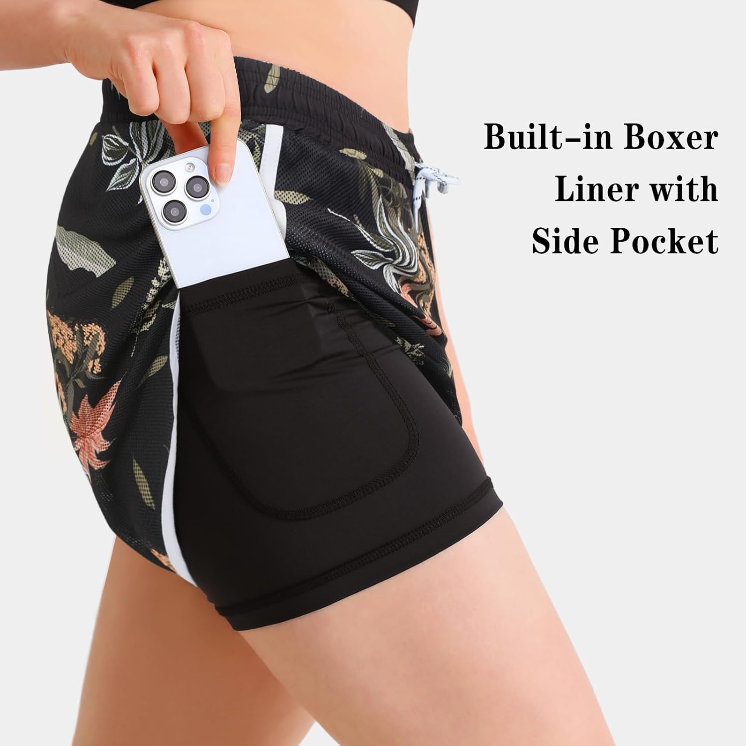 Thumbnail 3 de APTRO Women's Casual Swim Shorts with Quick-Dry Fabric and Compression Liner