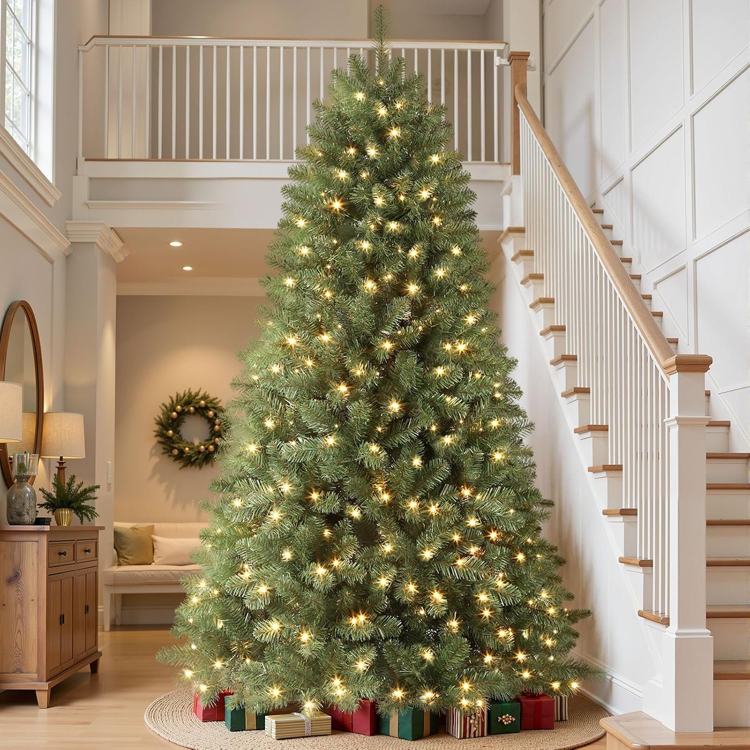 Detalle 2 de SHareconn G0501A(0.17) G1002A(0.34) 8-Foot Pre-Lit Spruce Christmas Tree