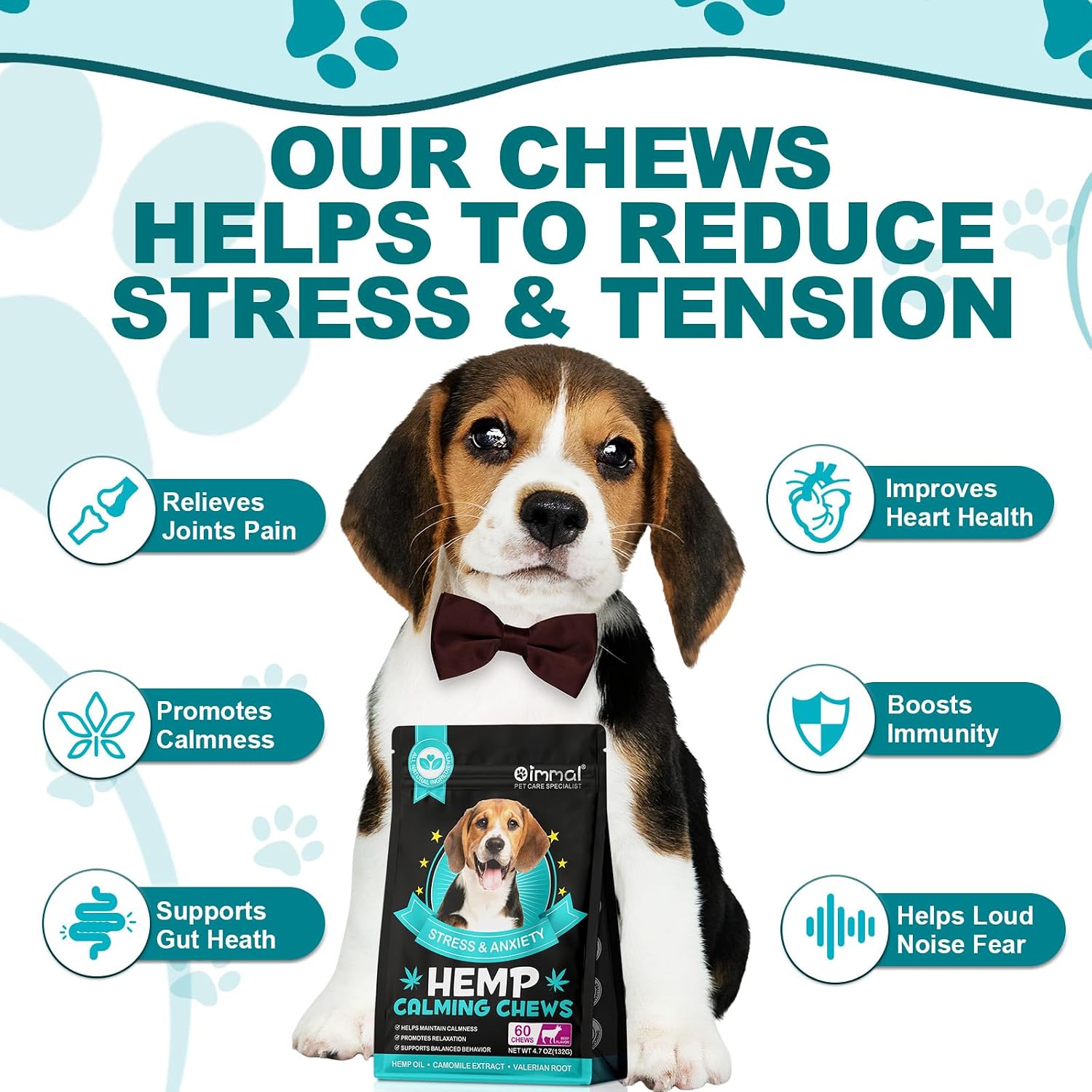 Thumbnail 4 de YaqvYoNg Calming Chews 60 for Dogs