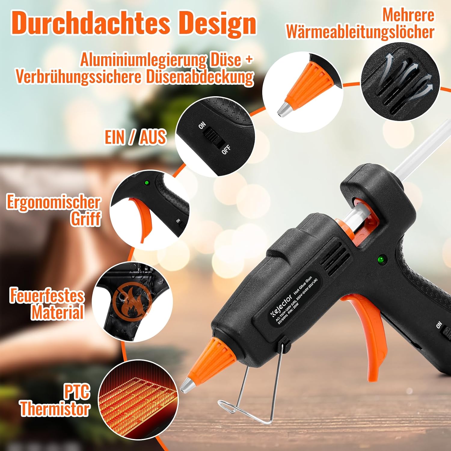 Thumbnail 4 de Kejector Feuerfest Heißklebepistole 20W