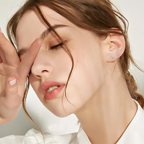 Thumbnail 4 de Ecripe 3 Pairs 925 Sterling Silver Earrings Set for Women