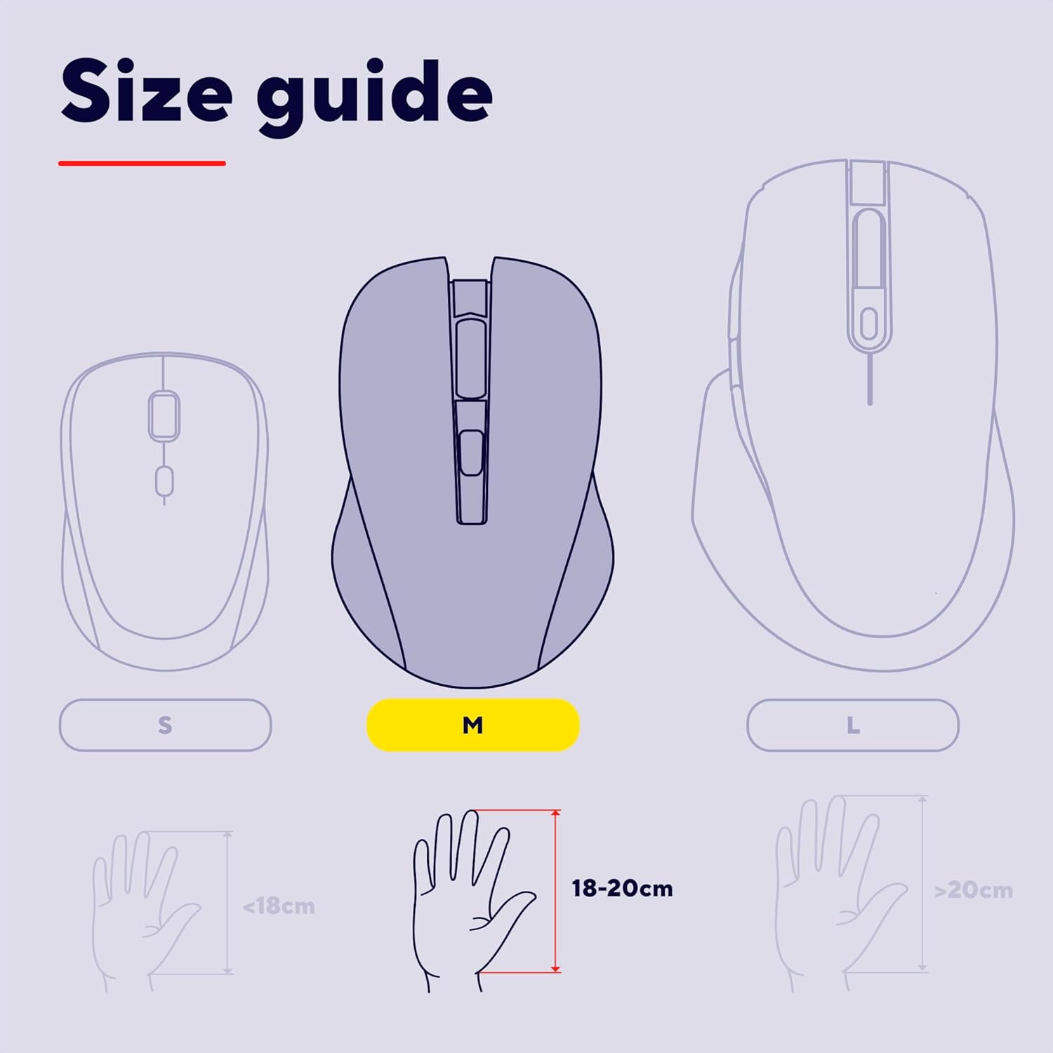 Thumbnail 6 de Trust Yuno Wireless Ergonomic Vertical Mouse (Rechargeable, 2.4GHz, 800–2400 DPI) – Black