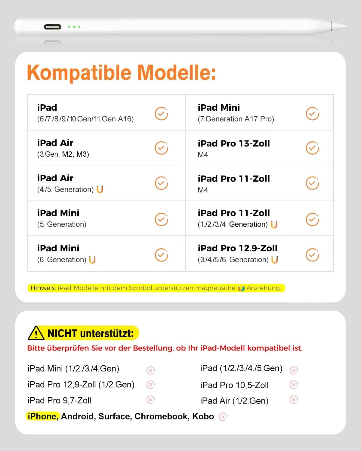 Thumbnail 6 de Stift für iPad 2018–2025