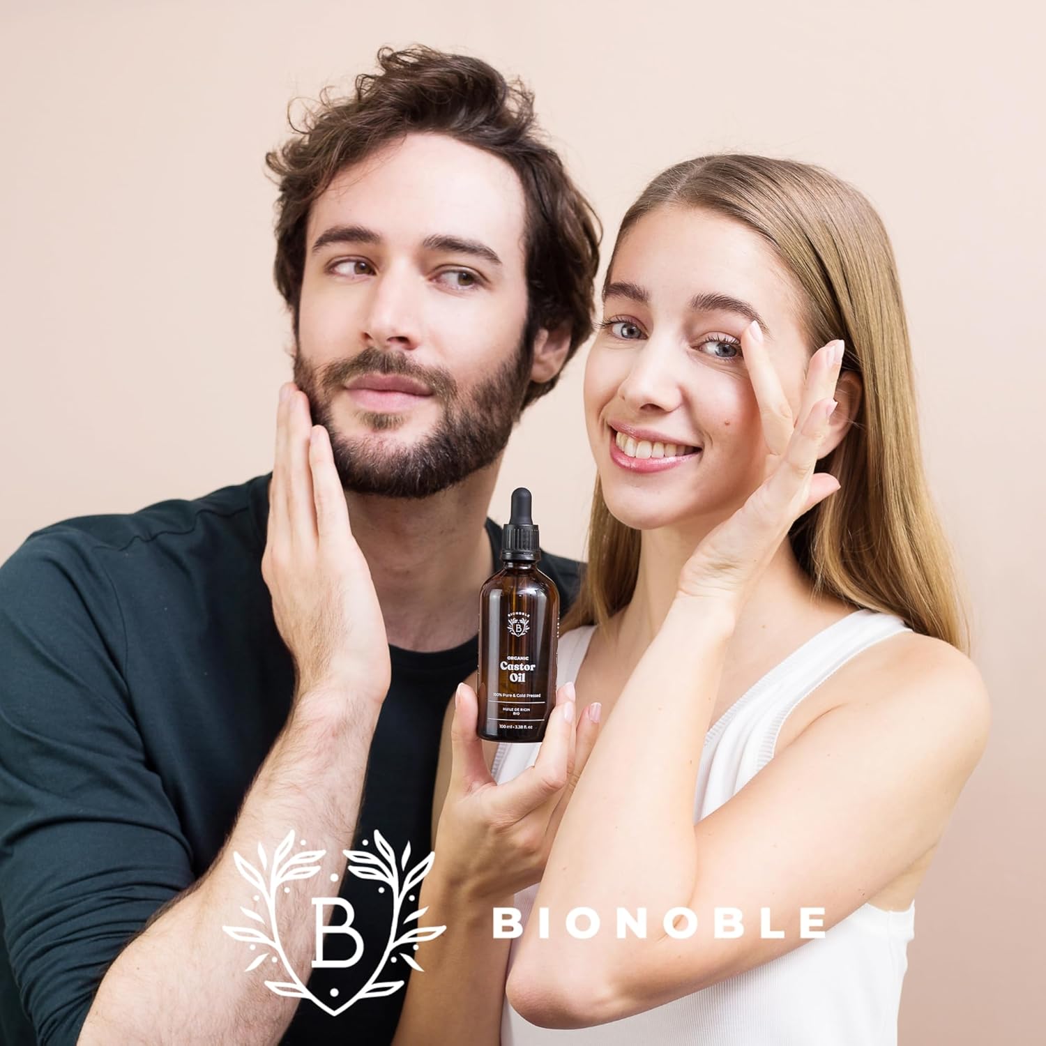Thumbnail 6 de BIONOBLE Bio Rizinusöl kaltgepresst – 200 ml mit Pumpe, vielseitig einsetzbar für Haare, Wimpern, Augenbrauen, Nägel und Haut