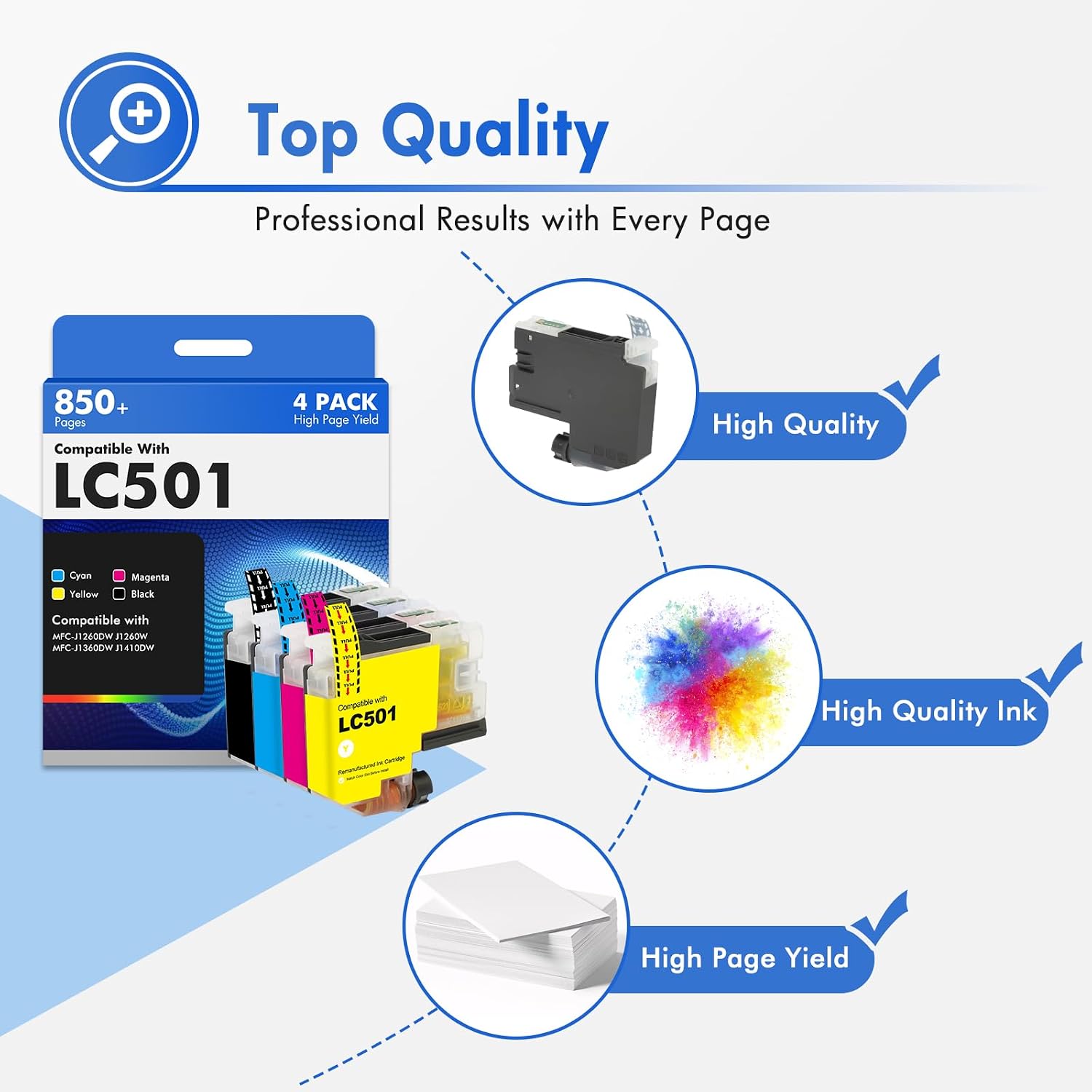 Thumbnail 6 de LC501 Ink Cartridges for Brother Printers