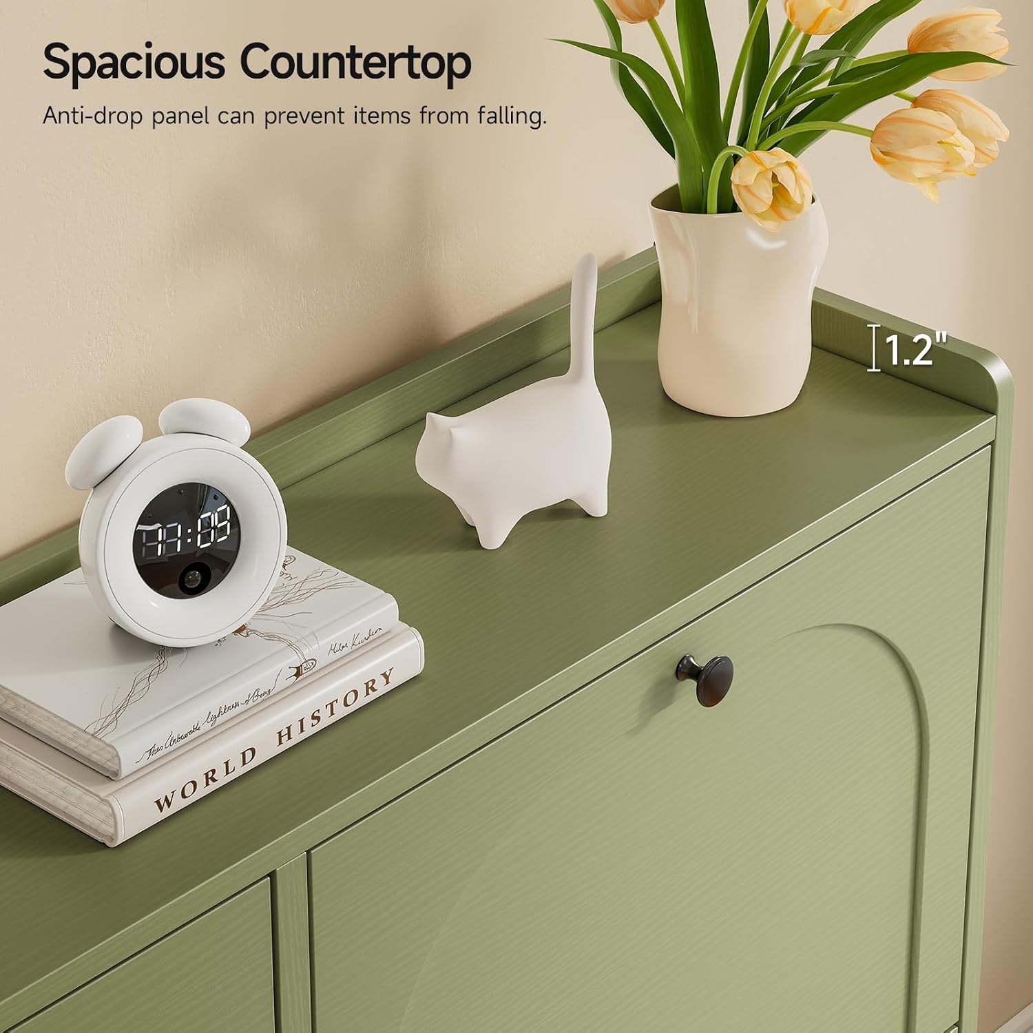 Thumbnail 4 de ONBRILL Shoe Cabinet with 4 Flip Drawers