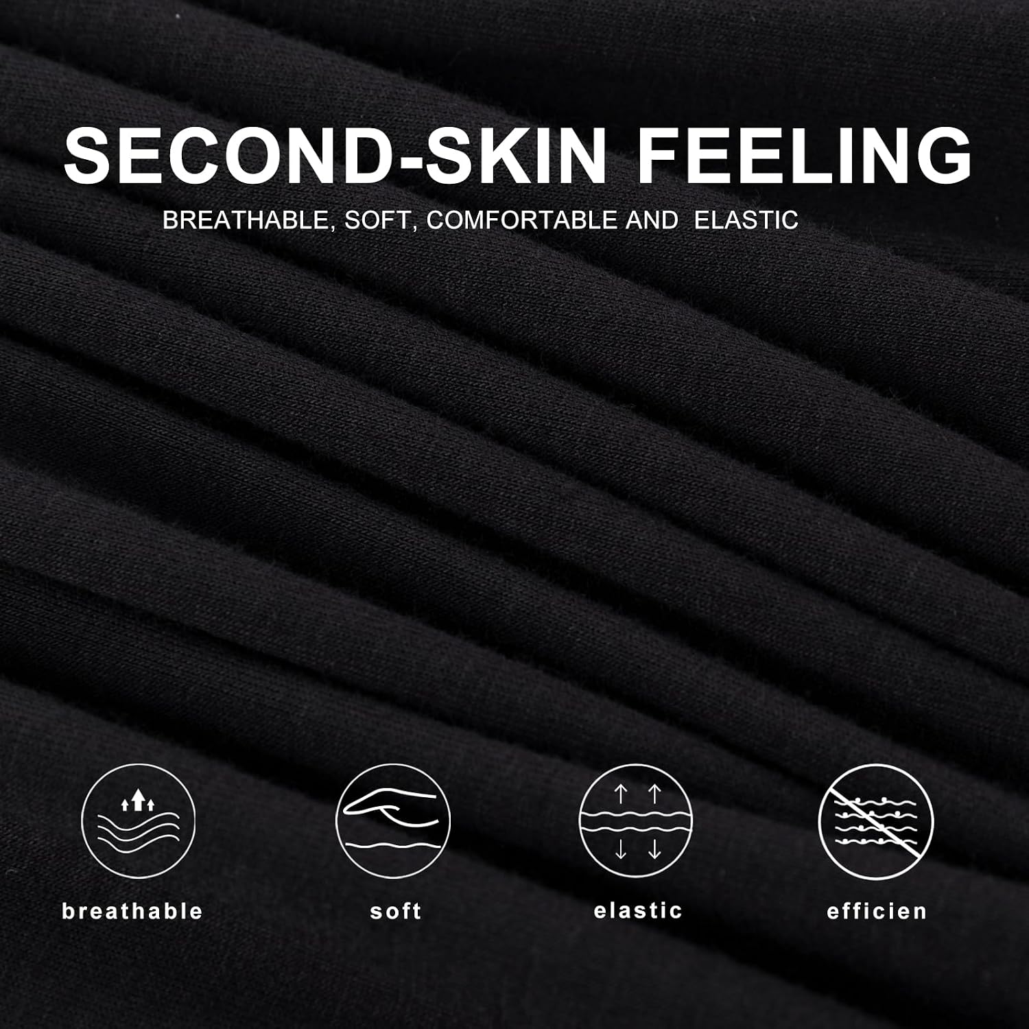 Detalle de BAMBOO COOL Bamboo Viscose Boxer Shorts for Men (Soft, Breathable Knit) — 3 or 5 Pack